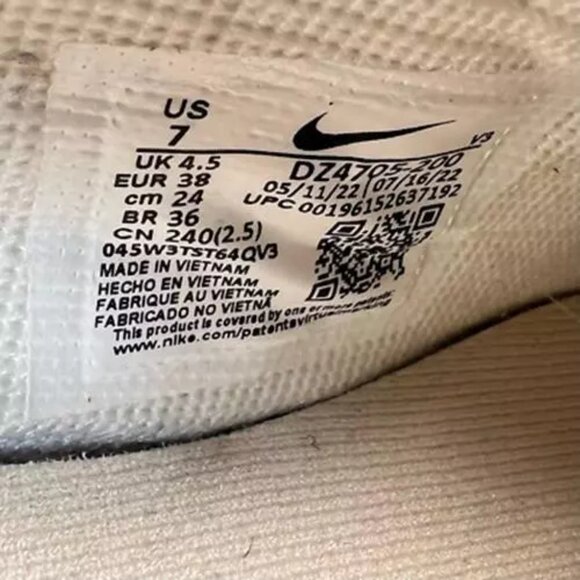 Nike Womens Air Force 1 Shadow Running Shoes Multicolor DZ4705-200 Leather 7M - Picture 11 of 12